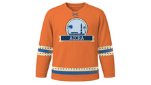 Load image into Gallery viewer, Accra Original Hockey Jersey in Sunset Orange, front view – custom name and number