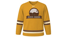 Load image into Gallery viewer, Addis Ababa Original Hockey Jersey in Amber, front view – custom name and number