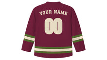 Load image into Gallery viewer, Adelaide Original Hockey Jersey in Shiraz Red, back view with your name and number