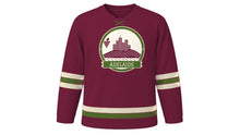 Load image into Gallery viewer, Adelaide Original Hockey Jersey in Shiraz Red, front view – custom name and number