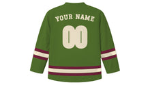 Load image into Gallery viewer, Adelaide Original Hockey Jersey in Vineyard Green, back view with your name and number