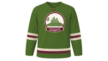 Load image into Gallery viewer, Adelaide Original Hockey Jersey in Vineyard Green, front view – custom name and number