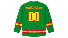 Load image into Gallery viewer, Adwa Victory Day Original Hockey Jersey in Green, back view with your name and number
