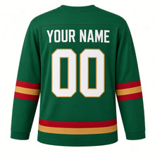 Load image into Gallery viewer, Africa Day Original Hockey Jersey in Green, back view with your name and number
