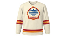 Load image into Gallery viewer, Ahmedabad Original Hockey Jersey in Khadi Cream, front view – custom name and number