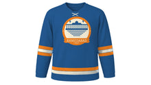 Load image into Gallery viewer, Ahmedabad Original Hockey Jersey in Sabarmati Blue, front view – custom name and number