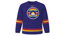 Load image into Gallery viewer, Alasitas Original Hockey Jersey in Indigo, front view – custom name and number