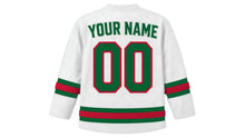 Load image into Gallery viewer, Algeria Original Hockey Jersey in White, back view with your name and number