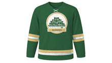 Load image into Gallery viewer, Algiers Original Hockey Jersey in Cedar Green, front view – custom name and number