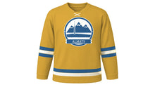 Load image into Gallery viewer, Almaty Original Hockey Jersey in Steppe Gold, front view – custom name and number