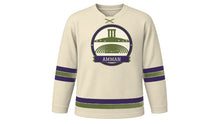 Load image into Gallery viewer, Amman Original Hockey Jersey in Citadel Limestone, front view – custom name and number