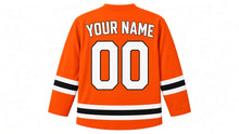 Load image into Gallery viewer, Amsterdam Original Hockey Jersey in Orange, back view with your name and number