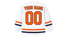 Load image into Gallery viewer, Amsterdam Original Hockey Jersey in White, back view with your name and number