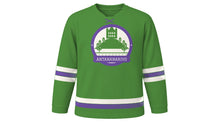 Load image into Gallery viewer, Antananarivo Original Hockey Jersey in Rice Paddy Green, front view – custom name and number