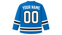 Load image into Gallery viewer, Antigua and Barbuda Original Hockey Jersey in Blue, back view with your name and number