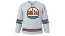 Load image into Gallery viewer, Antwerp Original Hockey Jersey in Diamond Silver, front view – custom name and number