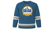 Load image into Gallery viewer, Antwerp Original Hockey Jersey in Scheldt Blue, front view – custom name and number