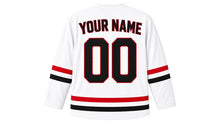 Load image into Gallery viewer, Anzac Day Original Hockey Jersey in White, back view with your name and number