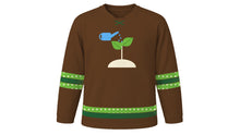 Load image into Gallery viewer, Arbor Day Original Hockey Jersey in Bark Brown, front view – custom name and number