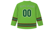 Load image into Gallery viewer, Arbor Day Original Hockey Jersey in Fresh Leaf, back view with your name and number