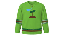 Load image into Gallery viewer, Arbor Day Original Hockey Jersey in Fresh Leaf, front view – custom name and number