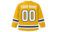 Load image into Gallery viewer, Argentina Original Hockey Jersey in Gold, back view with your name and number