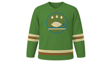 Load image into Gallery viewer, Argungu Fishing Festival Original Hockey Jersey in Reed Green, front view – custom name and number