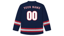 Load image into Gallery viewer, Armed Forces Day Original Hockey Jersey in Navy, back view with your name and number