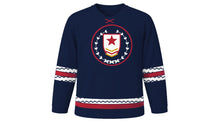 Load image into Gallery viewer, Armed Forces Day Original Hockey Jersey in Navy, front view – custom name and number