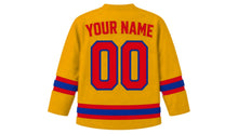 Load image into Gallery viewer, Armenia Original Hockey Jersey in Orange, back view with your name and number