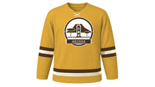 Load image into Gallery viewer, Arusha Original Hockey Jersey in Savanna Gold, front view – custom name and number