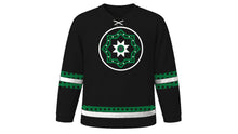 Load image into Gallery viewer, Ashura Original Hockey Jersey in Black, front view – custom name and number