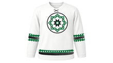 Load image into Gallery viewer, Ashura Original Hockey Jersey in White, front view – custom name and number