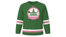 Load image into Gallery viewer, Asunción Original Hockey Jersey in Chaco Green, front view – custom name and number