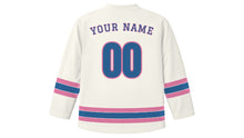 Load image into Gallery viewer, Asunción Original Hockey Jersey in Palace White, back view with your name and number