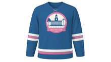 Load image into Gallery viewer, Asunción Original Hockey Jersey in Paraguay River Blue, front view – custom name and number