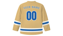 Load image into Gallery viewer, Athens Original Hockey Jersey in Sandstone, back view with your name and number