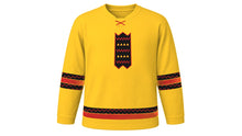 Load image into Gallery viewer, Ati-Atihan Original Hockey Jersey in Sun Yellow, front view – custom name and number