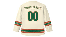 Load image into Gallery viewer, Atlanta Original Hockey Jersey in Magnolia Cream, back view with your name and number