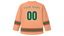 Load image into Gallery viewer, Atlanta Original Hockey Jersey in Peach, back view with your name and number