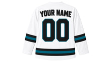 Load image into Gallery viewer, Auckland Original Hockey Jersey in White, back view with your name and number