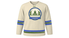 Load image into Gallery viewer, Austin Original Hockey Jersey in Limestone, front view – custom name and number