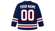 Load image into Gallery viewer, Austria Original Hockey Jersey in Navy, back view with your name and number
