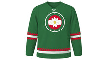 Load image into Gallery viewer, Austrian National Day Original Hockey Jersey in Alpine Green, front view – custom name and number
