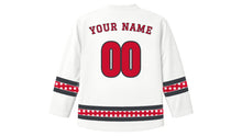 Load image into Gallery viewer, Austrian National Day Original Hockey Jersey in White, back view with your name and number