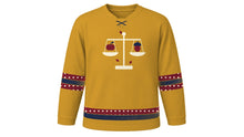 Load image into Gallery viewer, Autumn Equinox Original Hockey Jersey in Golden Ochre, front view – custom name and number