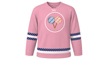 Load image into Gallery viewer, Awa Odori Original Hockey Jersey in Sakura Pink, front view – custom name and number