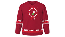 Load image into Gallery viewer, Baba Marta Day Original Hockey Jersey in Crimson, front view – custom name and number