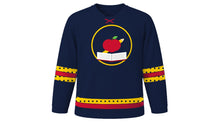 Load image into Gallery viewer, Back to School Original Hockey Jersey in Navy, front view – custom name and number