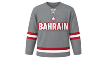 Load image into Gallery viewer, Bahrain Original Hockey Jersey in Gray, front view – custom name and number